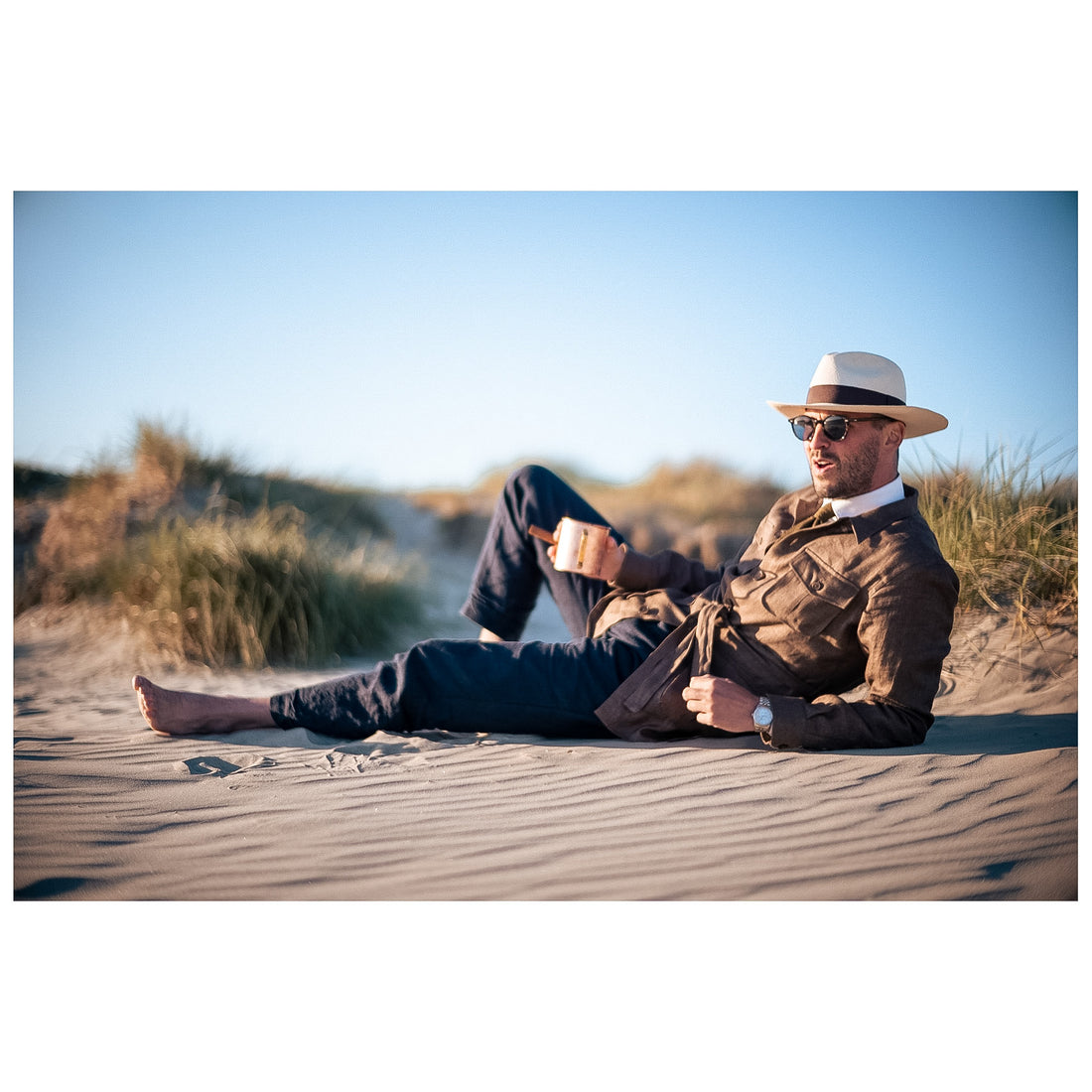 Safari style overshirt - photoshoot