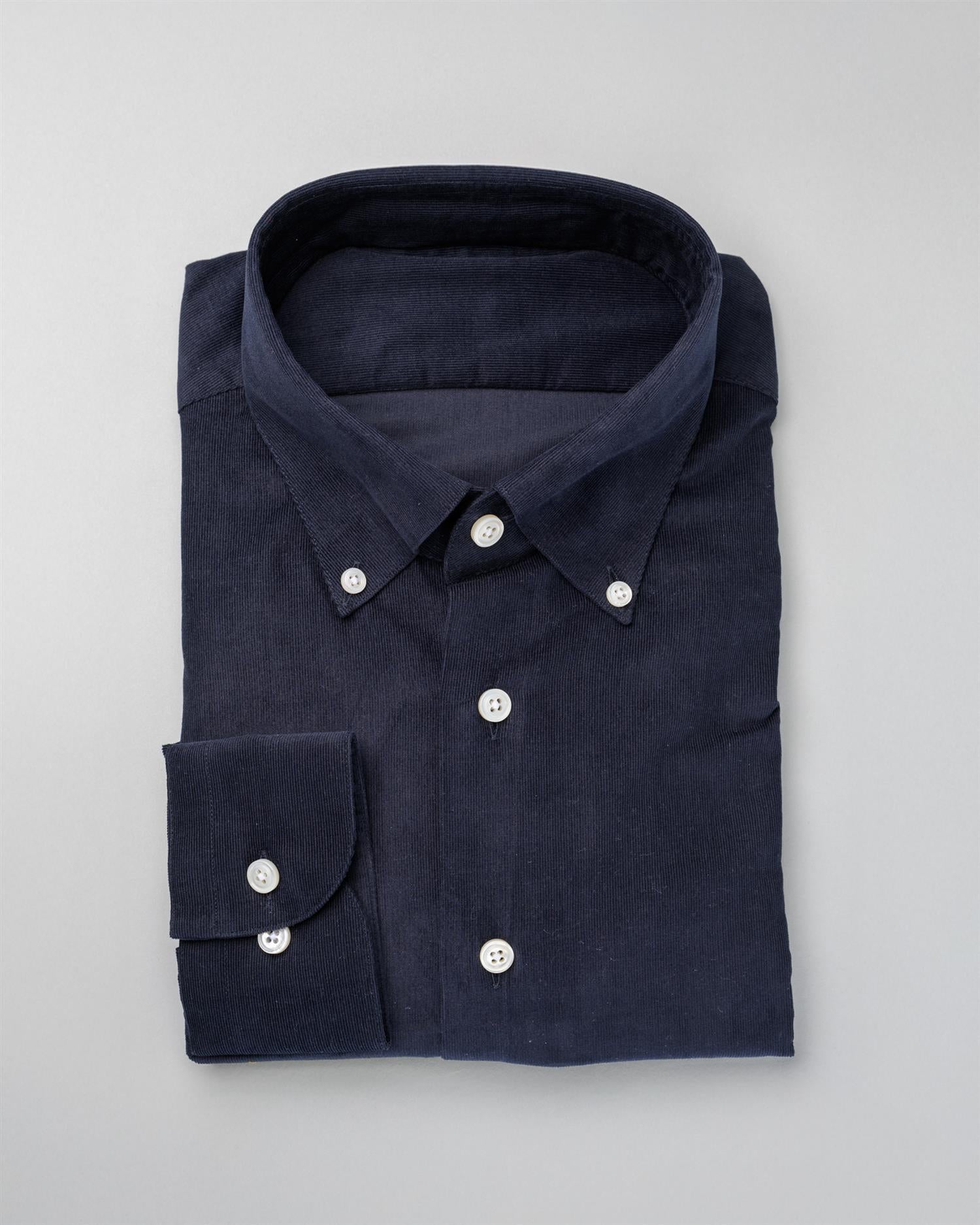 Skjorte - Kordfløyel, marineblå