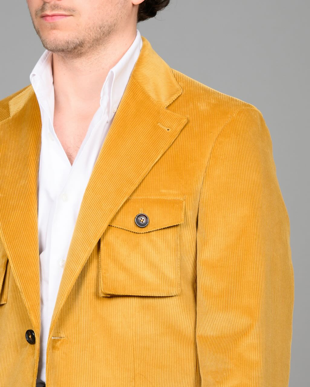 Blazer - Kordfløyel safari, gul