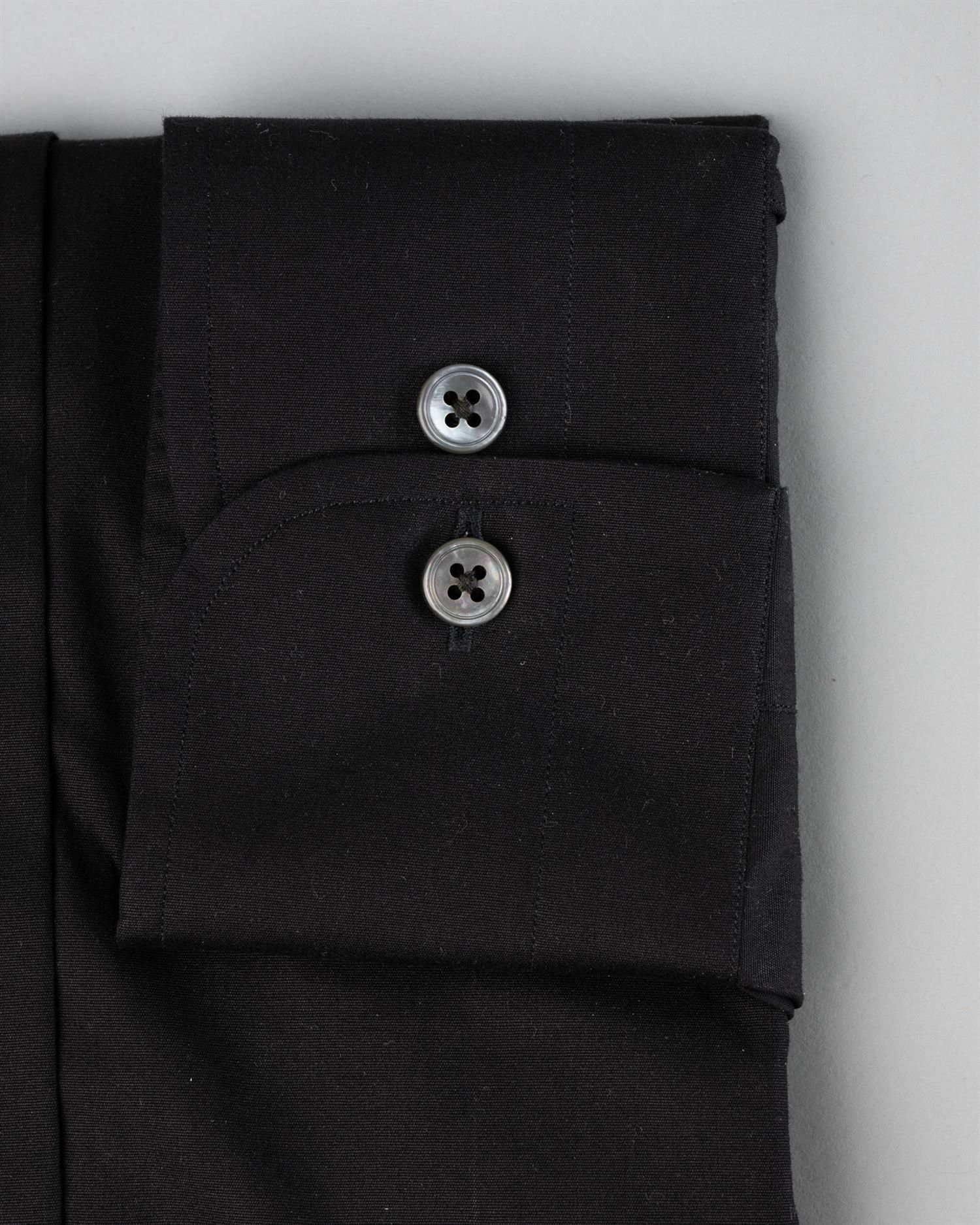 Skjorte - Poplin, sort