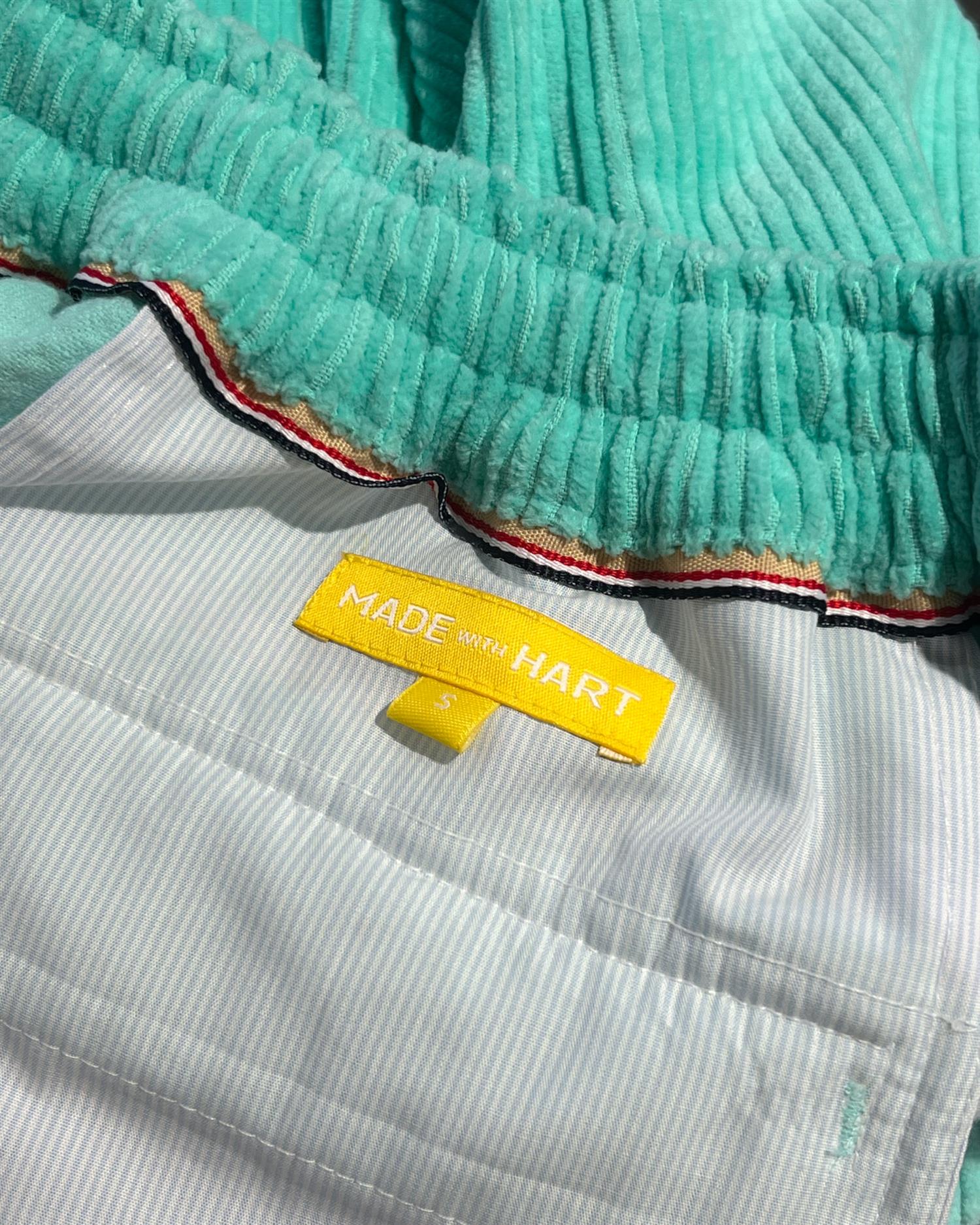 Kordfløyel shorts, Menta