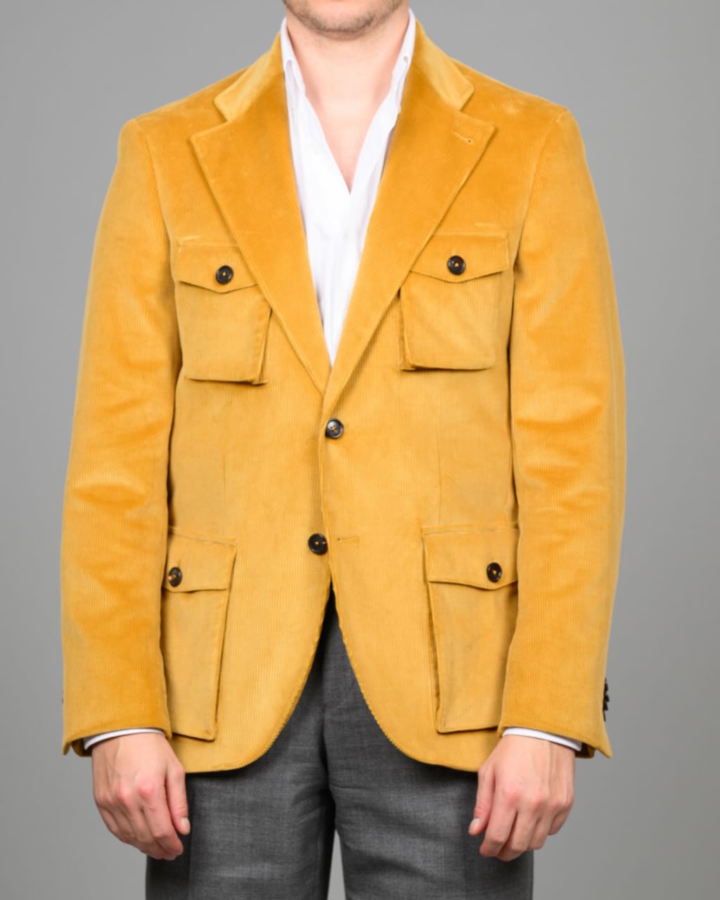 Blazer - Kordfløyel safari, gul