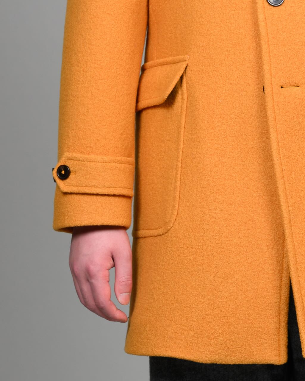 Car coat - Boiled Wool, gul