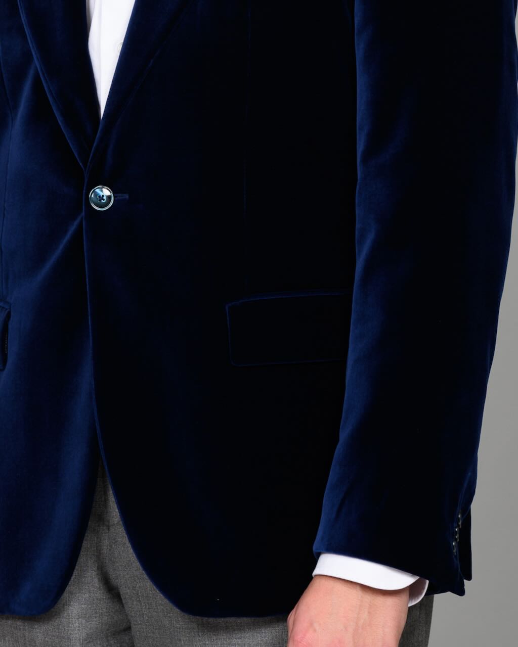 Blazer - Velvet, blå