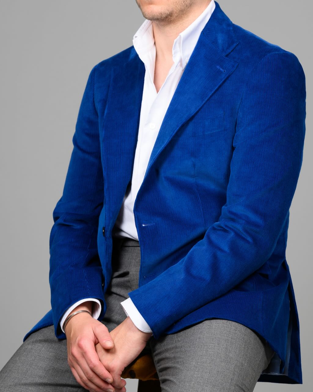 Blazer - Kordfløyel, blå