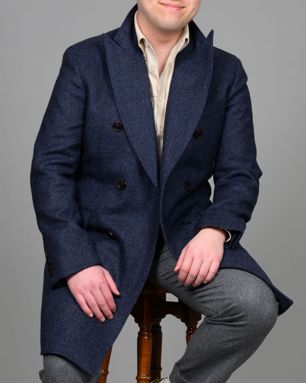 Frakk - Zelander, blå