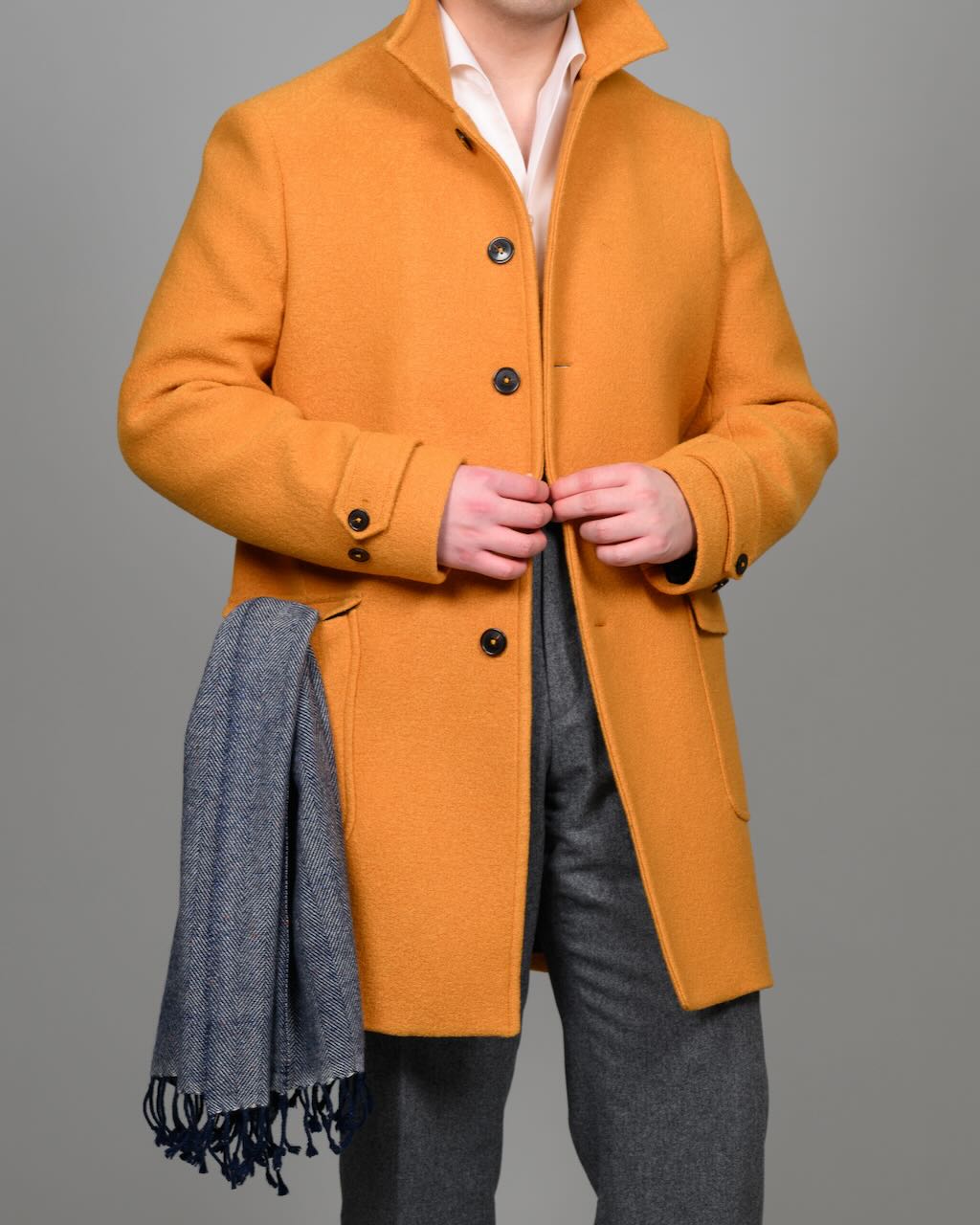 Car coat - Boiled Wool, gul