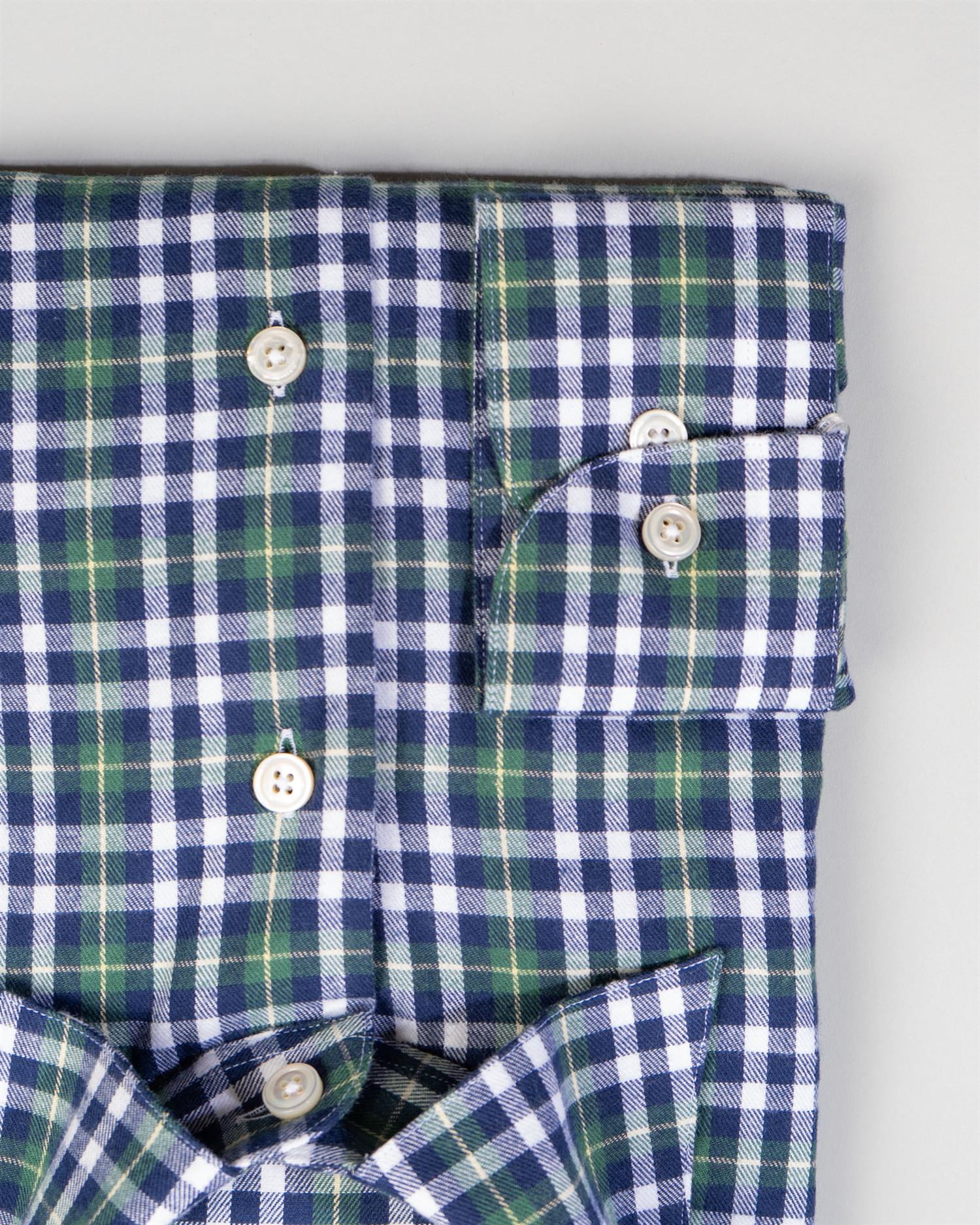 Skjorte - Flanell, tartan grønn