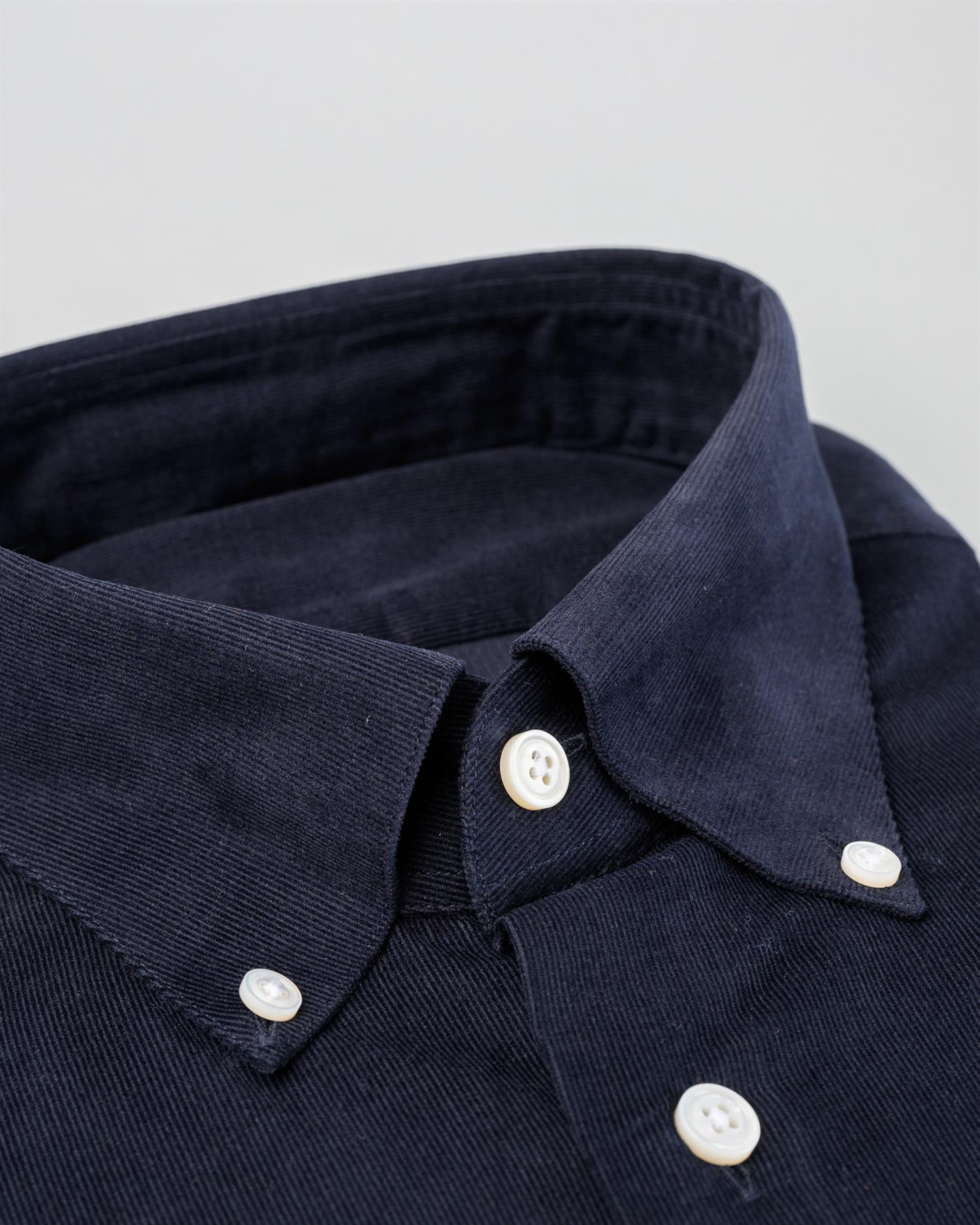 Skjorte - Kordfløyel, marineblå