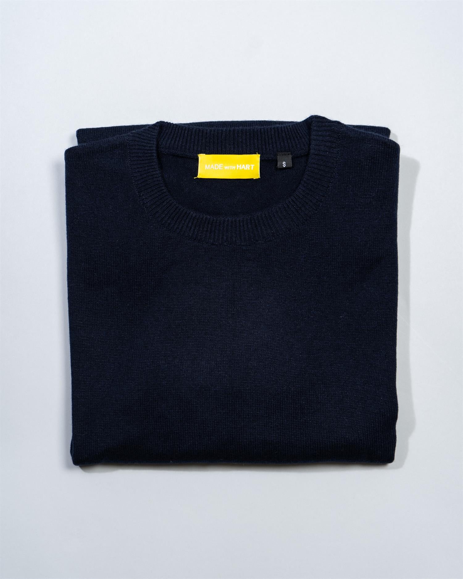 Genser - Kasjmir, marineblå