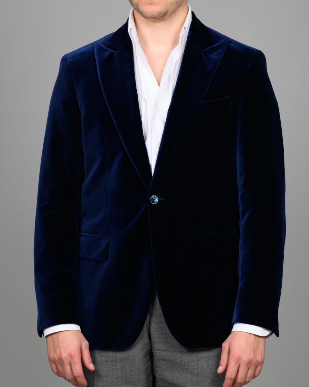 Blazer - Velvet, blå